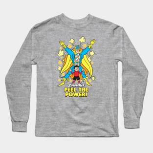 Banana Man Cartoon Long Sleeve T-Shirt